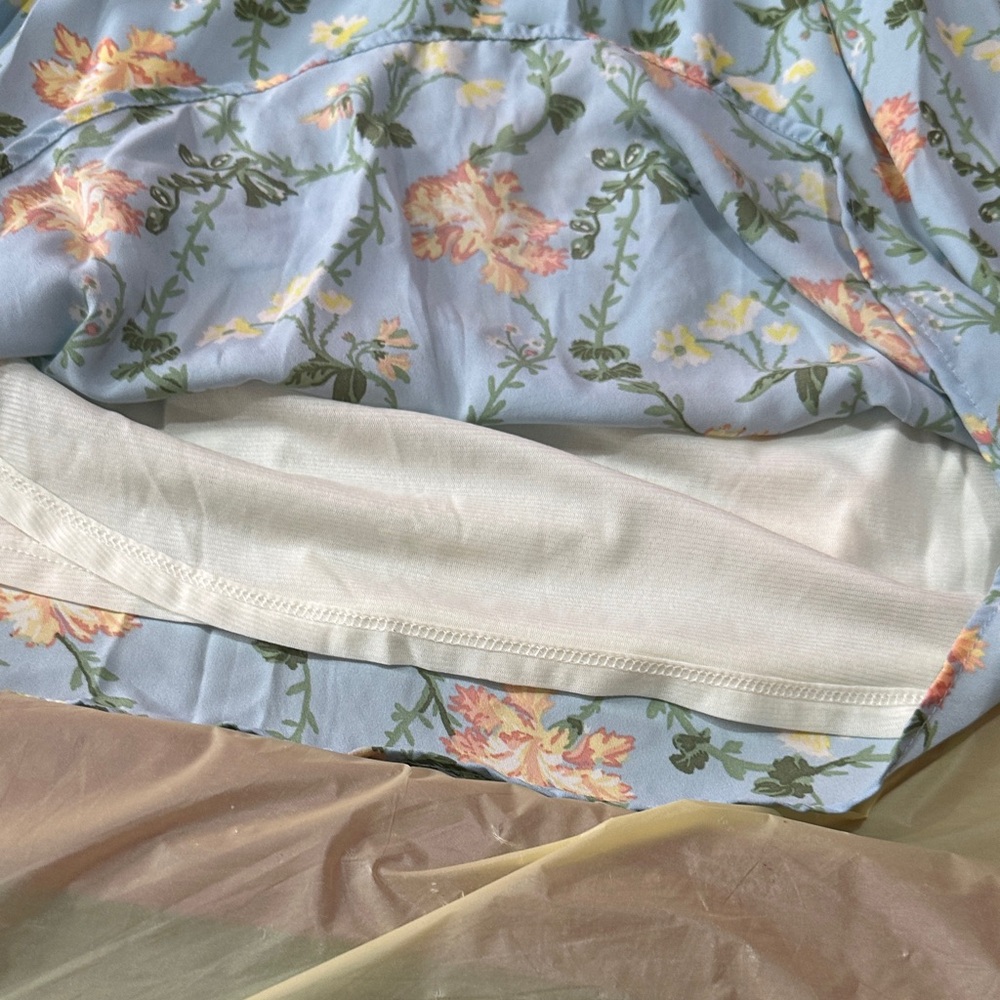 Floral Blue Dress size medium - Picture 5 of 5